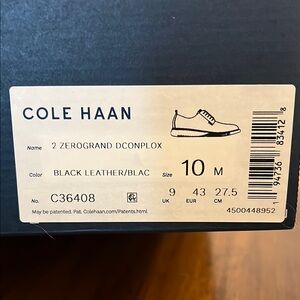 Cole Haan Men's Black Leather Shoes
